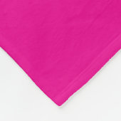 Athletic Bright Pink Black White Racing Stripes Fleece Deken (Hoek)