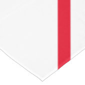 Athletic Bright Red White Diagonal Racing Stripes Tafelkleed (Gekanteld)