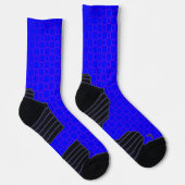 Athletic Crew Sock Blauw Paarse Classic Design Sokken (Rechts)