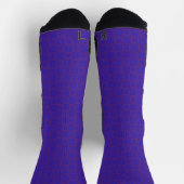 Athletic Crew Sock Blauw Paarse Classic Design Sokken (Top)