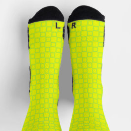 Athletic Crew Sock Geel Limoen Classic Design Sokken