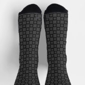 Athletic Crew Sock Grijs en Zwart Classic Design Sokken (Top)