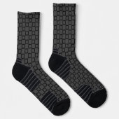 Athletic Crew Sock Grijs en Zwart Classic Design Sokken (Rechts)