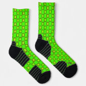 Athletic Crew Sock Licht Groen Klassiek Design Sokken (Rechts)