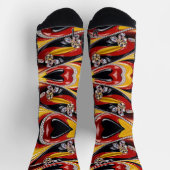 Athletic Crew Sock met Belgische kleuren Sokken (Top)