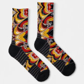 Athletic Crew Sock met Belgische kleuren Sokken (Rechts)