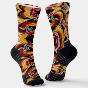 Athletic Crew Sock met Belgische kleuren Sokken