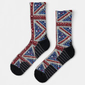 Athletic Crew Sock met Britse kleuren Sokken (Links)