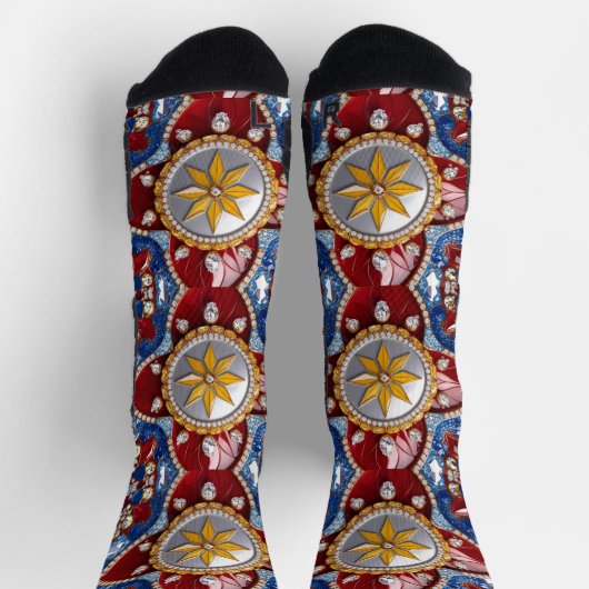 Athletic Crew Sock met Colombiaanse kleuren Sokken (Top)