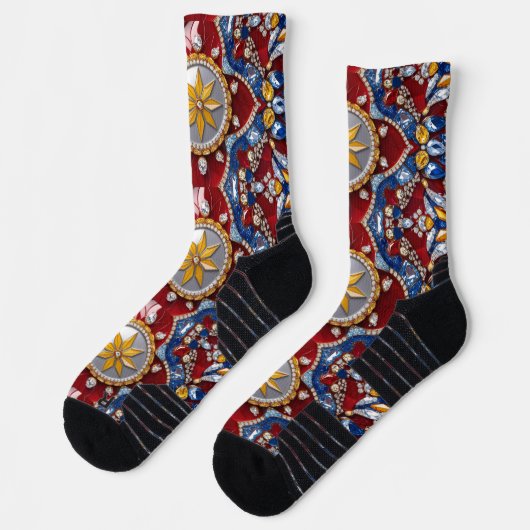 Athletic Crew Sock met Colombiaanse kleuren Sokken (Links)