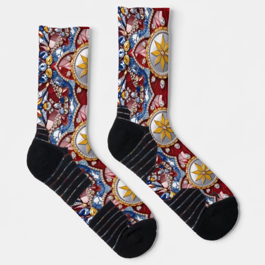 Athletic Crew Sock met Colombiaanse kleuren Sokken (Rechts)
