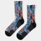 Athletic Crew Sock met Frankrijk Kleuren Sokken (Links)