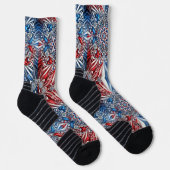 Athletic Crew Sock met Frankrijk Kleuren Sokken (Rechts)