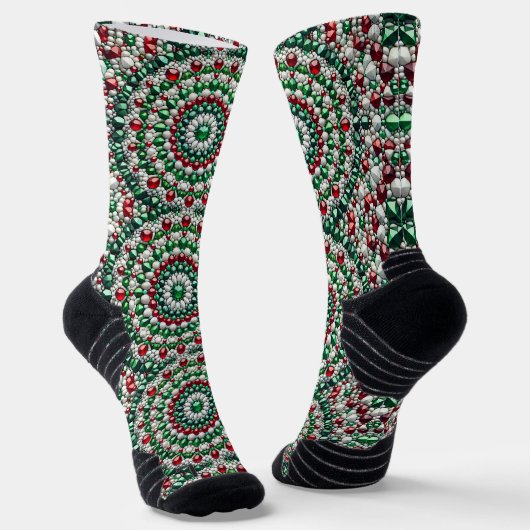 Athletic Crew Sock met Italiaanse kleuren Sokken (Gebogen)