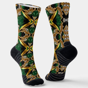 Athletic Crew Sock met Jamaicaanse kleuren Sokken