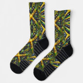 Athletic Crew Sock met Jamaicaanse kleuren Sokken (Links)