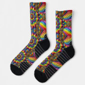 Athletic Crew Sock met LGBT-kleuren Sokken (Links)