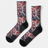 Athletic Crew Sock met Noorse kleuren Sokken (Links)