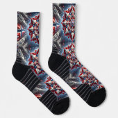 Athletic Crew Sock met Noorse kleuren Sokken (Rechts)