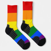 Athletic Crew Sock met regenboogvlag Sokken (Rechts)