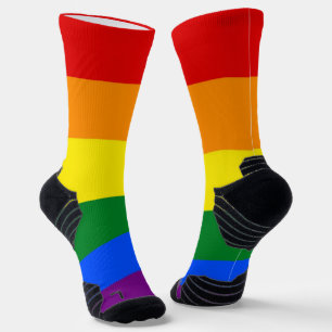 Athletic Crew Sock met regenboogvlag Sokken