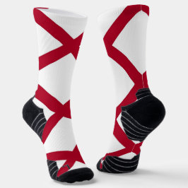 Athletic Crew Sock met vlag van Alabama, VS Sokken