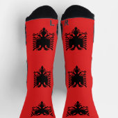 Athletic Crew Sock met vlag van Albanië Sokken (Top)