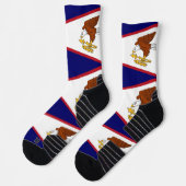 Athletic Crew Sock met vlag van American Samoa Sokken (Links)