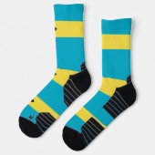 Athletic Crew Sock met vlag van Bahama's Sokken (Links)