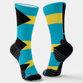 Athletic Crew Sock met vlag van Bahama's Sokken (Gebogen)
