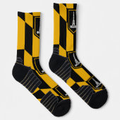 Athletic Crew Sock met vlag van Baltimore, VS Sokken (Rechts)