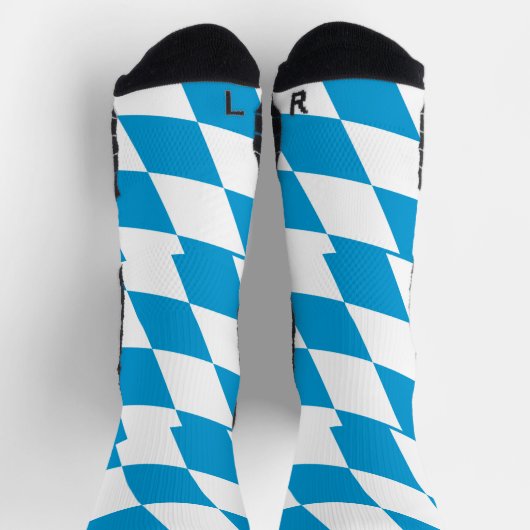 Athletic Crew Sock met vlag van Beieren, Duitsland Sokken (Top)