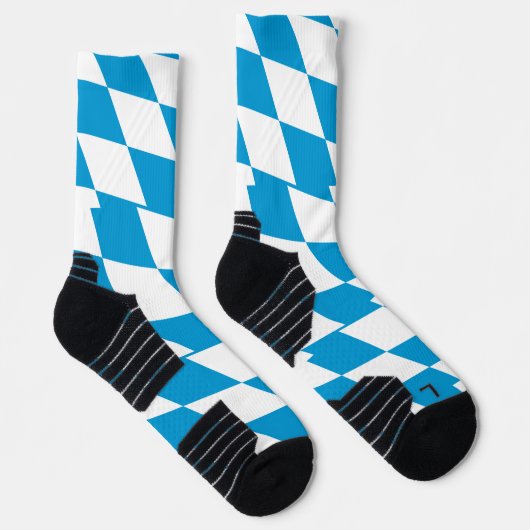 Athletic Crew Sock met vlag van Beieren, Duitsland Sokken (Rechts)