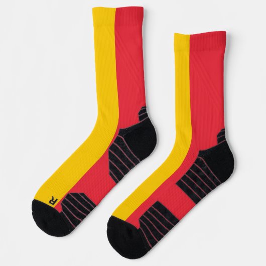 Athletic Crew Sock met vlag van België Sokken (Links)