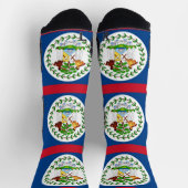 Athletic Crew Sock met vlag van Belize Sokken (Top)