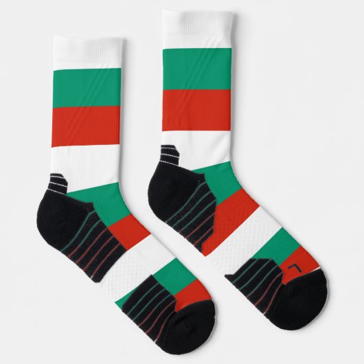 Athletic Crew Sock met vlag van Bulgarije Sokken (Rechts)