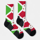 Athletic Crew Sock met vlag van Burundi Sokken (Rechts)