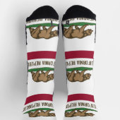 Athletic Crew Sock met vlag van Californië, VS Sokken (Top)