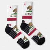 Athletic Crew Sock met vlag van Californië, VS Sokken (Rechts)