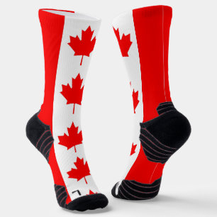 Athletic Crew Sock met vlag van Canada Sokken
