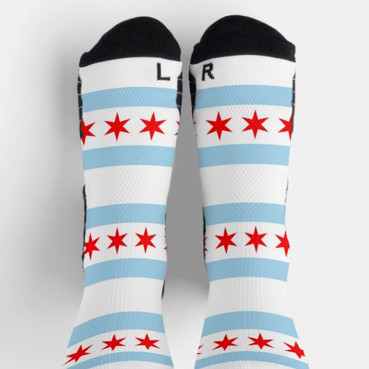 Athletic Crew Sock met vlag van Chicago, VS Sokken (Top)