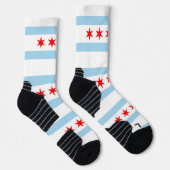 Athletic Crew Sock met vlag van Chicago, VS Sokken (Rechts)