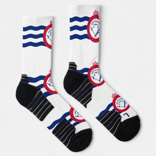Athletic Crew Sock met vlag van Cincinnati Sokken (Rechts)
