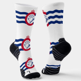 Athletic Crew Sock met vlag van Cincinnati Sokken