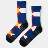 Athletic Crew Sock met vlag van Colorado, VS Sokken (Links)