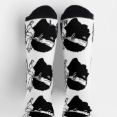 Athletic Crew Sock met vlag van Corsica, Frankrijk Sokken (Top)