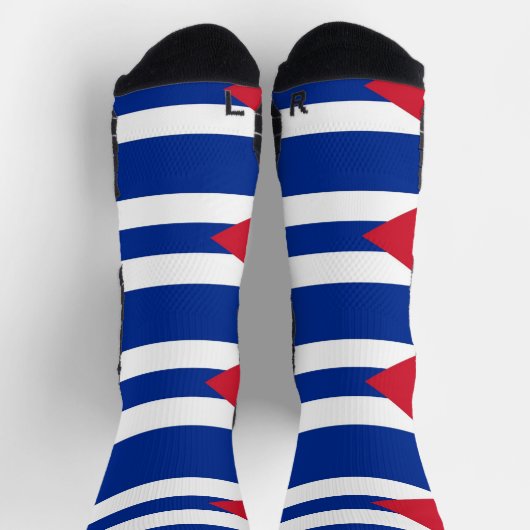 Athletic Crew Sock met vlag van Cuba Sokken (Top)