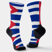 Athletic Crew Sock met vlag van Cuba