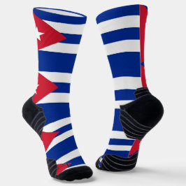 Athletic Crew Sock met vlag van Cuba Sokken