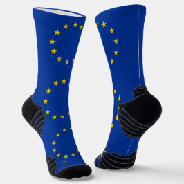 Athletic Crew Sock met vlag van de Europese Unie Sokken